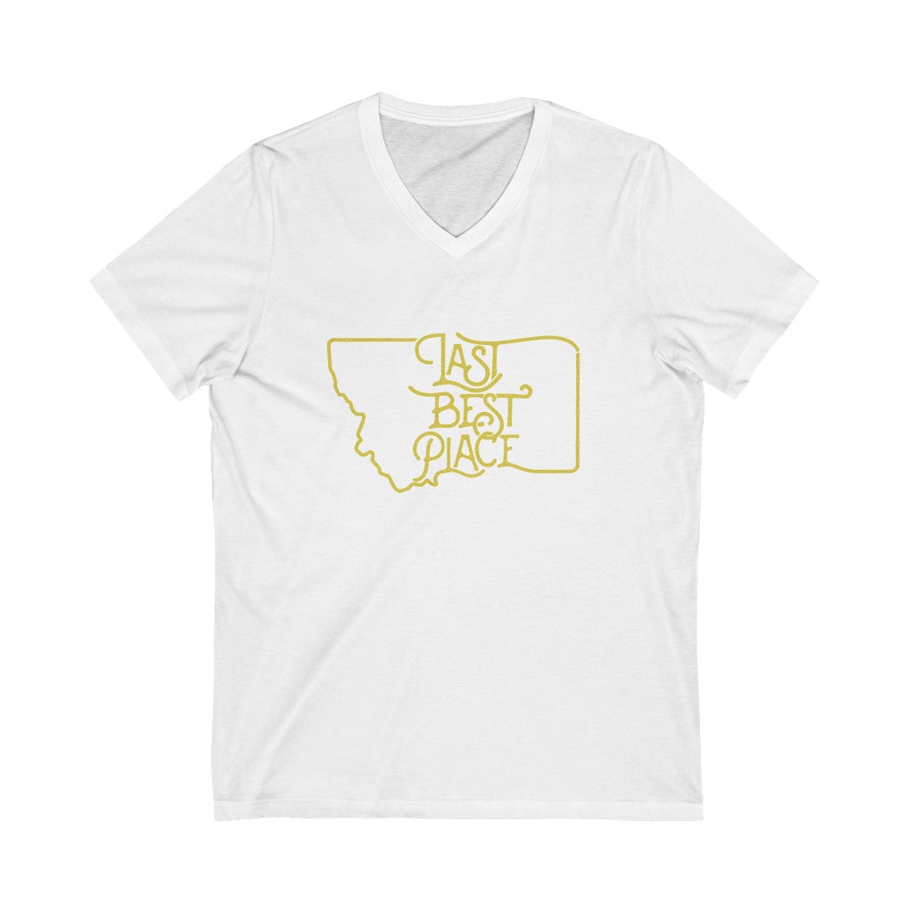 Unisex Jersey Short Sleeve V-Neck Tee